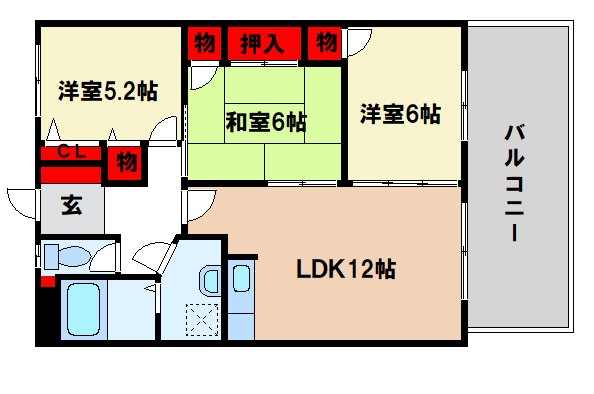 クローバービル壱番館の間取り