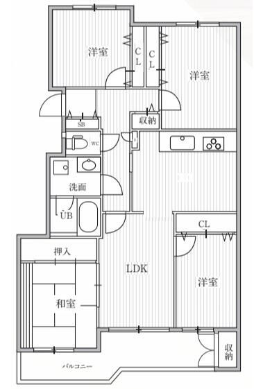 【T’s garden横浜反町の間取り】