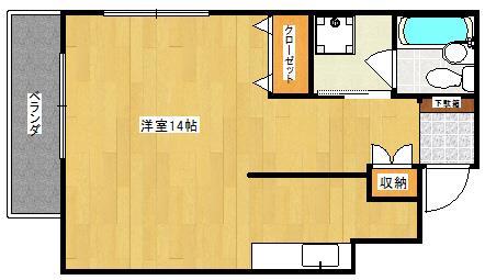 ハウスうらら共同住宅の間取り