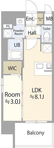 エスリード葵 広小路通の間取り