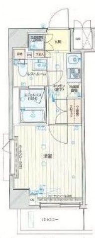 川崎市幸区都町のマンションの間取り