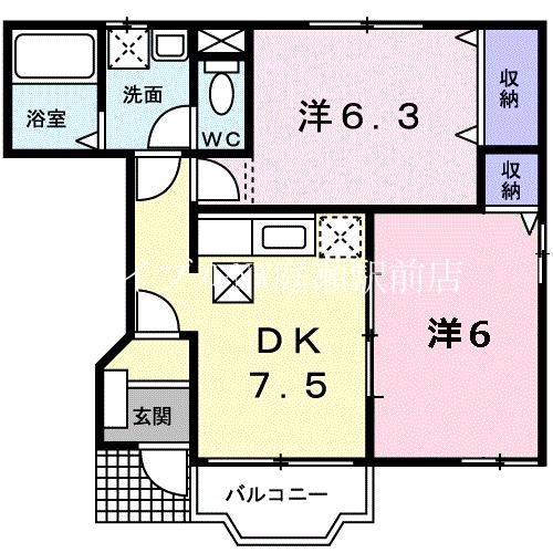 ジェンティーレＢの間取り