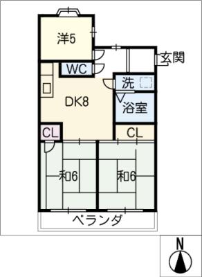 パラシオン萠の間取り