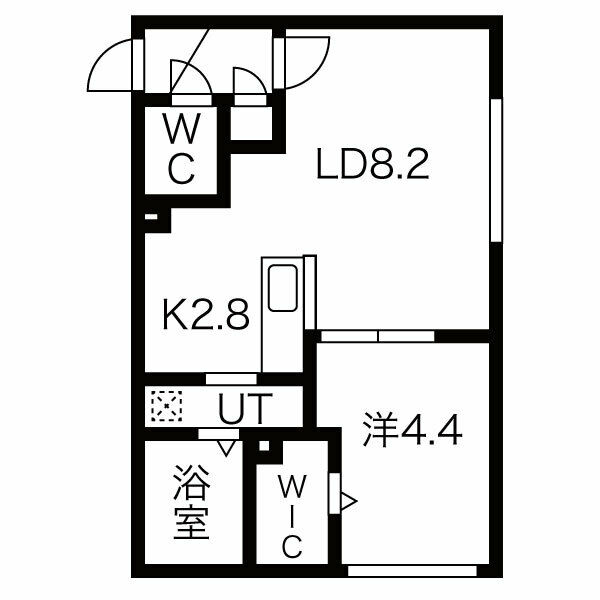 札幌市北区麻生町のマンションの間取り