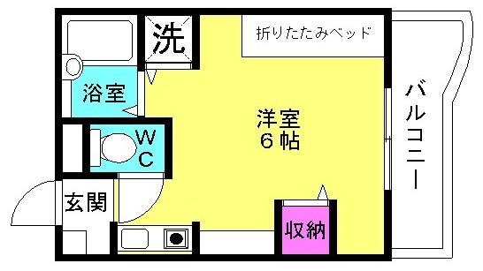 【オリエンタルマンション１の間取り】