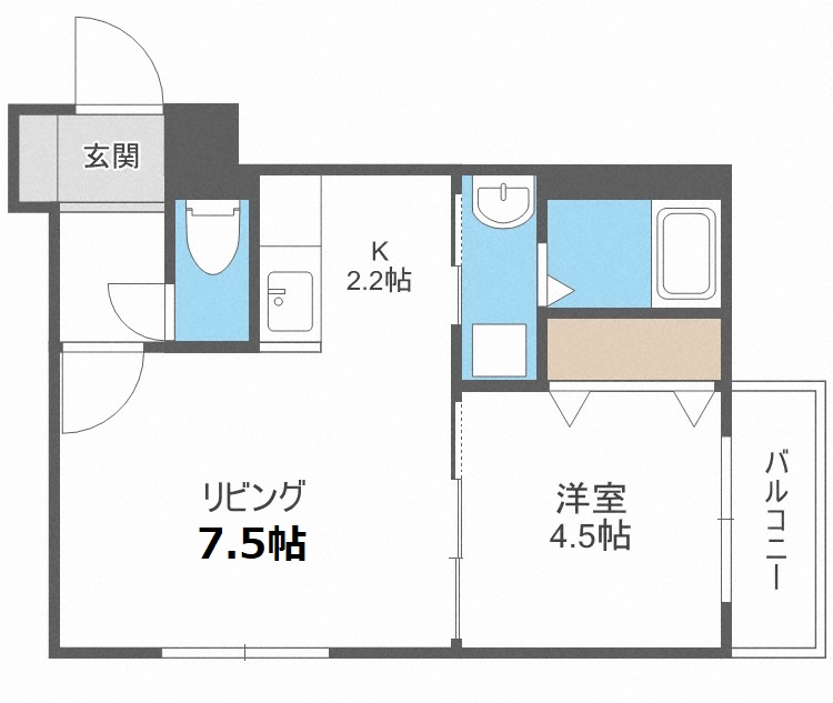 バルボーニＬ・Ａの間取り