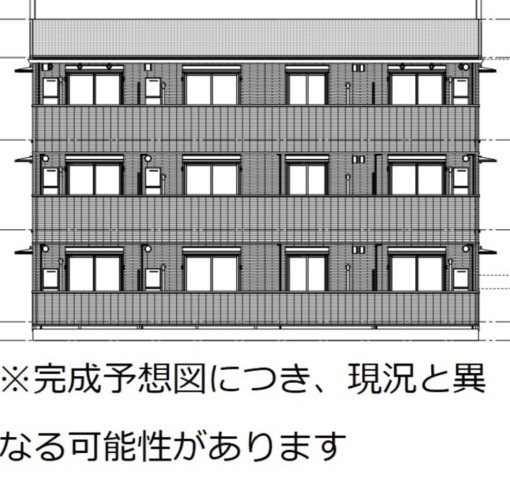 八代市錦町のアパートの建物外観