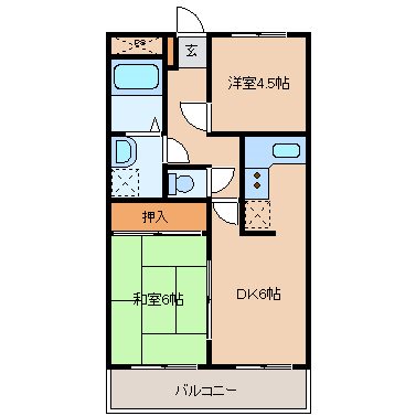 アビタシオン夜須の間取り