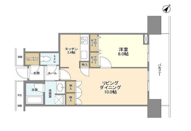 リガーレ日本橋人形町の間取り