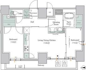 ONE ROOF RESIDENCE ITABASHI OYAMAの間取り