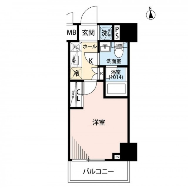 プレール・ドゥーク品川旗の台の間取り