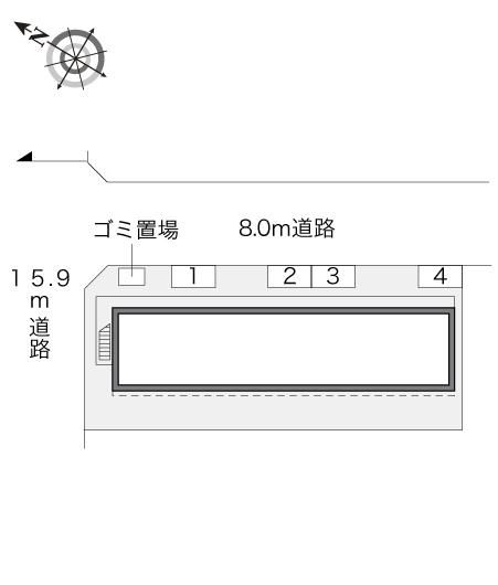 【レオパレス神明台の駐車場】