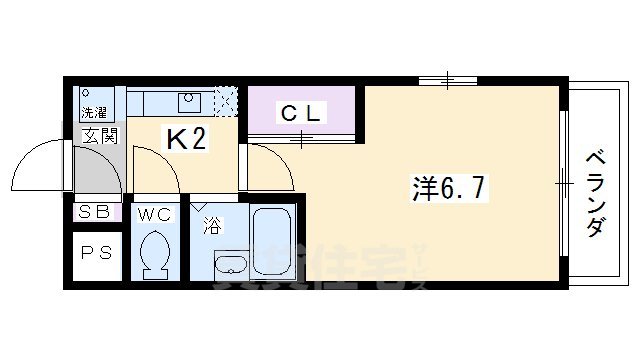 井筒ホームズ河原町（イヅツ）の間取り