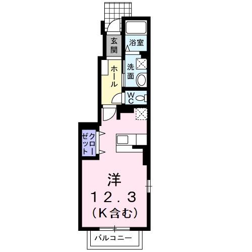 鎌ケ谷市道野辺本町のアパートの間取り