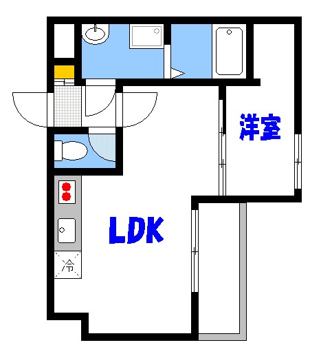 安芸郡海田町栄町のアパートの間取り