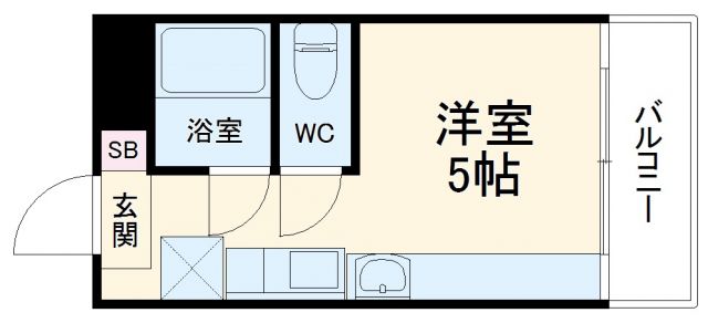 京都市右京区御室竪町のマンションの間取り