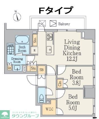 クレストコート町屋の間取り