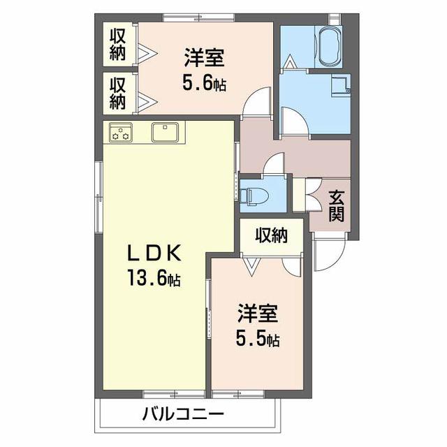 フレグランス川下の間取り