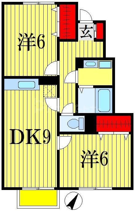 船橋市古作のアパートの間取り