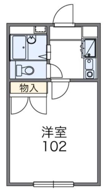 レオパレスルネッサの間取り