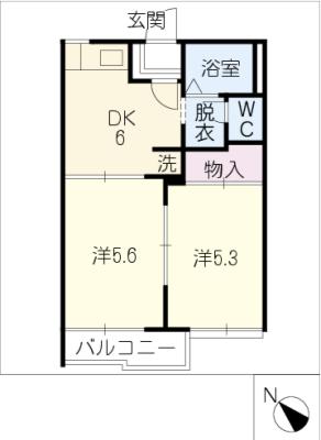 タウニー梨ノ木の間取り