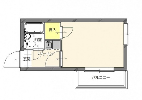 広島市南区出汐のマンションの間取り