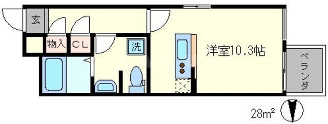 グランコスモ今出川の間取り