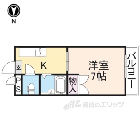 桜井市大字谷のマンションの間取り