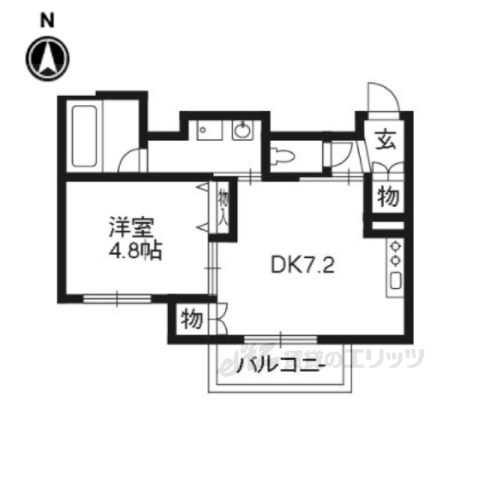 グラン・ジュテ烏田の間取り