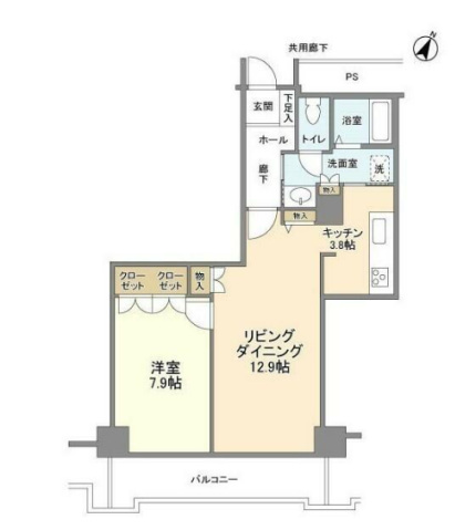 トルナーレ日本橋浜町の間取り