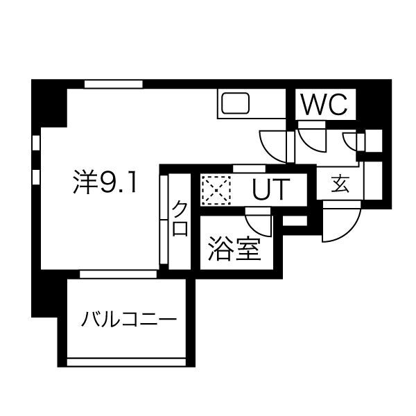 アバンティ大阪ドームシティの間取り