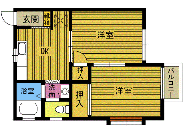 リーディンタナカ(南)の間取り