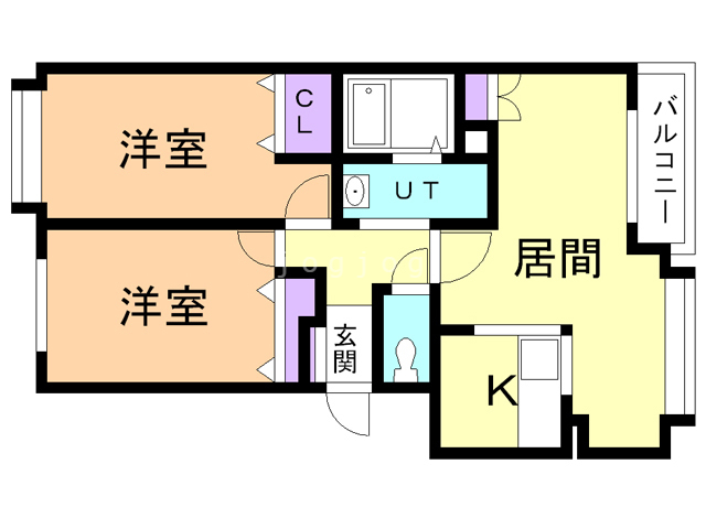 クリスタルリバー参番館の間取り