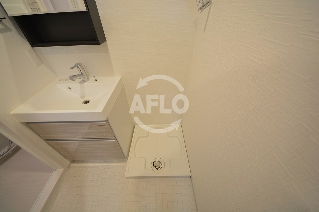 その他設備　レジュールアッシュ玉造　洗濯機置場