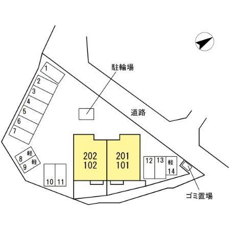 駐車場　配置図