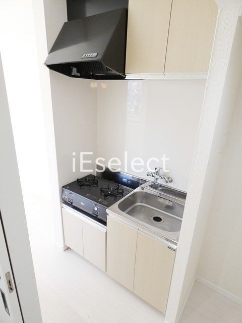 キッチン　2口コンロ設置済みのキッチン