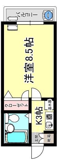 ムトーハイツの間取り写真
