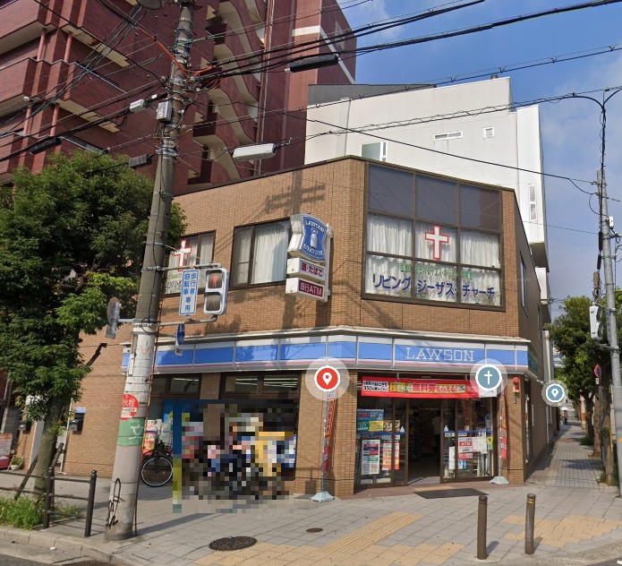 コンビニ　ローソン真田山町店（コンビニ）まで335m