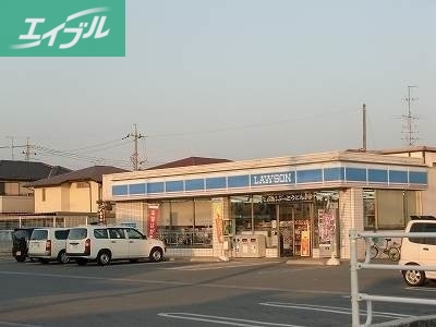 コンビニ　ローソン岡山平野店（コンビニ）まで24m