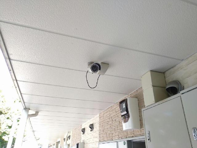 ロビー　防犯カメラ設置