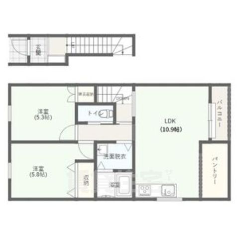 RENOSTAY京都嵯峨 デザイナーズAPの間取り写真