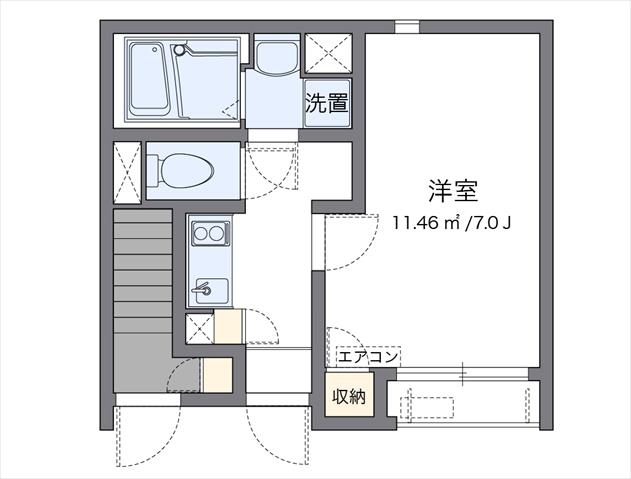 クレイノアクアパレスの間取り写真