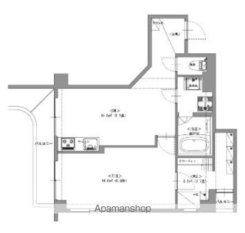 てんぐ屋西新ビルの間取り写真