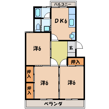 サンヒルズ山宮の間取り