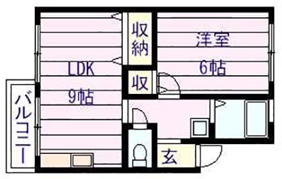 サンライズイナヤマＢ棟の間取り