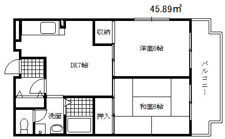 近畿荘の間取り