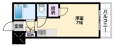 西宮市今津二葉町のマンションの間取り