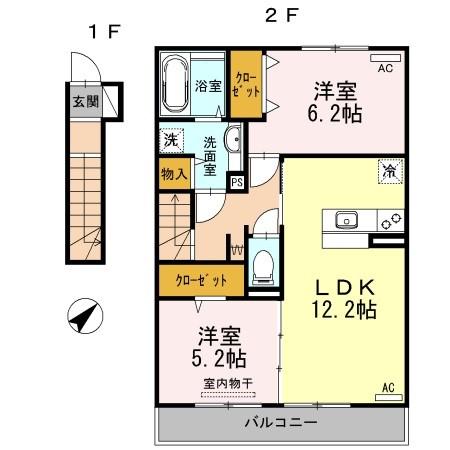 みつばち大王Iの間取り