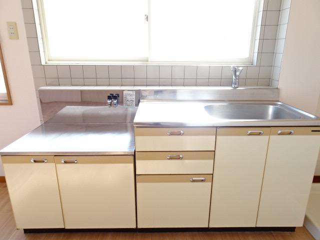 キッチン　キッチンガスコンロ設置可