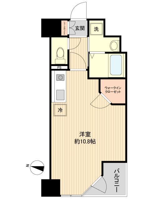 仙台市青葉区国分町のマンションの間取り